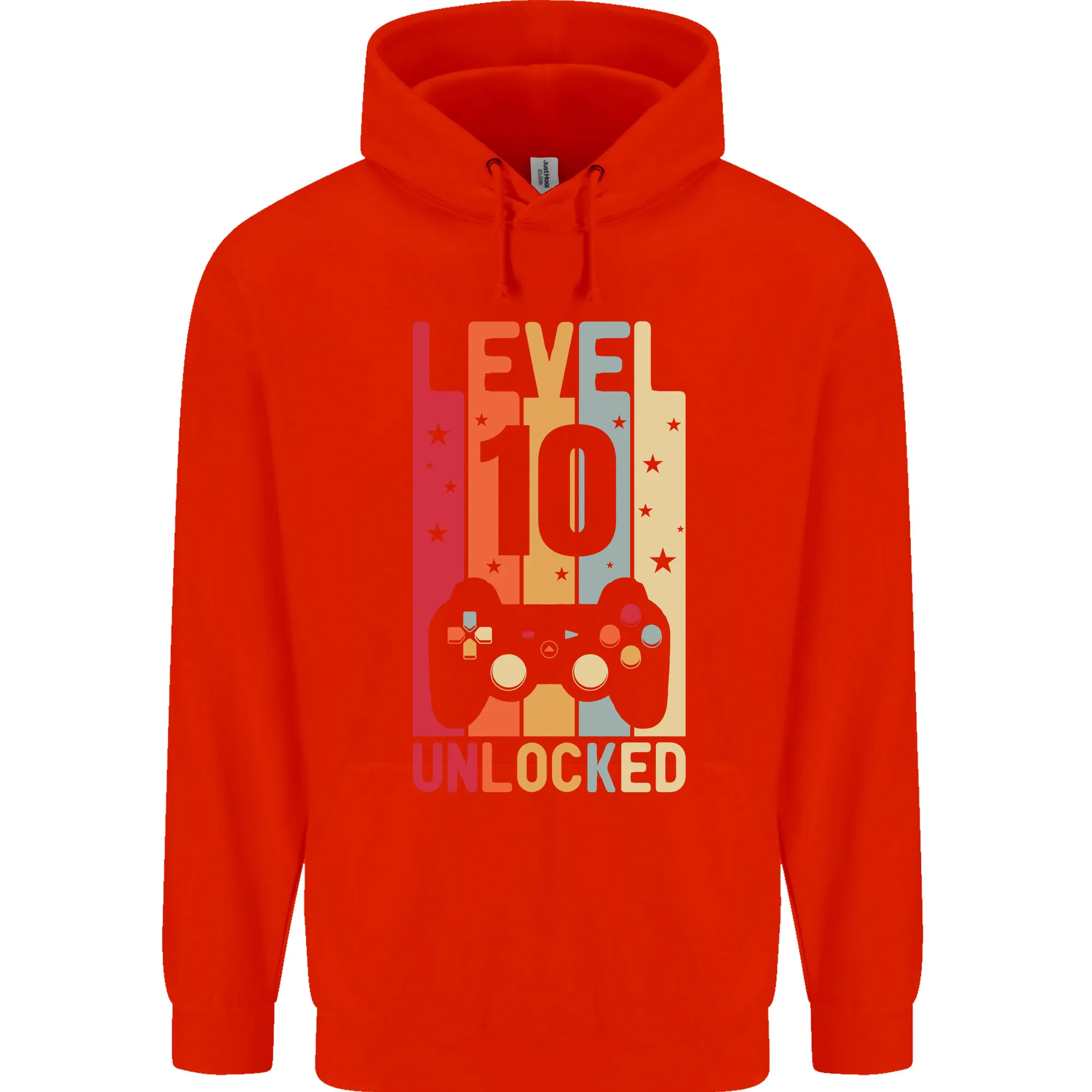 10th Birthday 10 Year Old Level Up Gaming Childrens Kids Hoodie