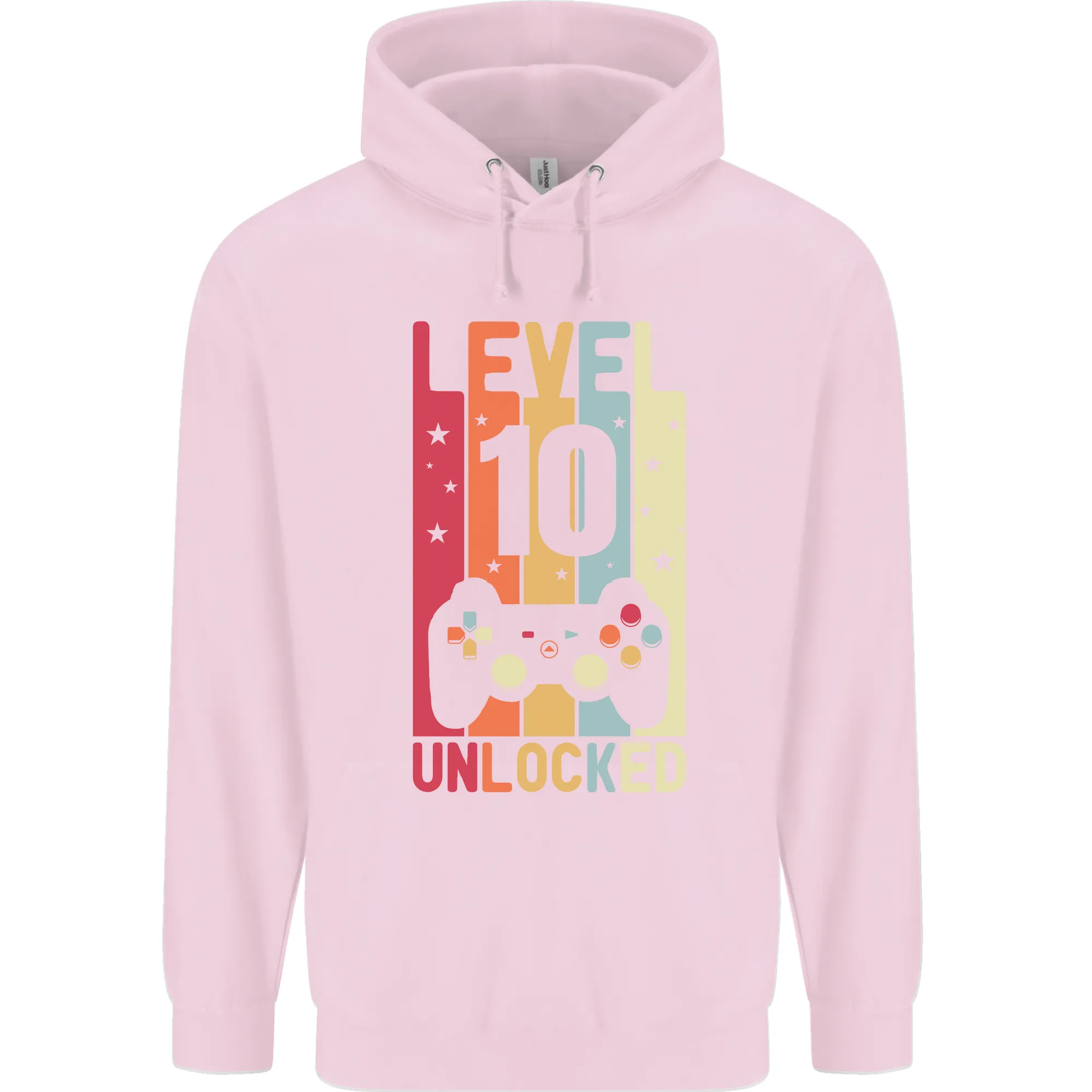 10th Birthday 10 Year Old Level Up Gaming Childrens Kids Hoodie