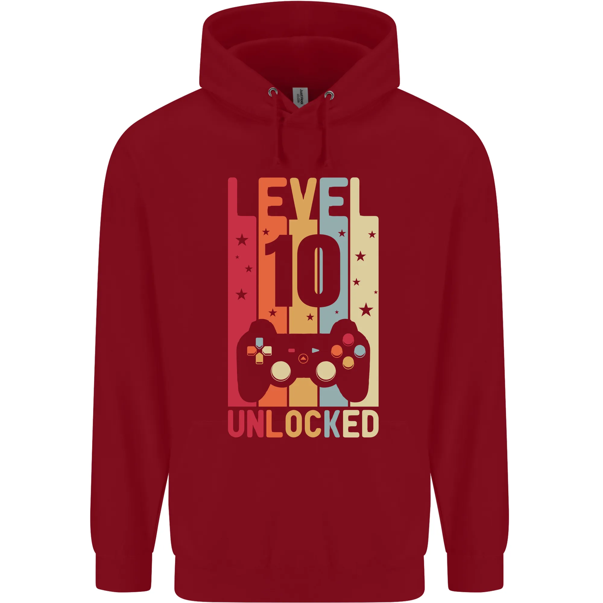 10th Birthday 10 Year Old Level Up Gaming Childrens Kids Hoodie