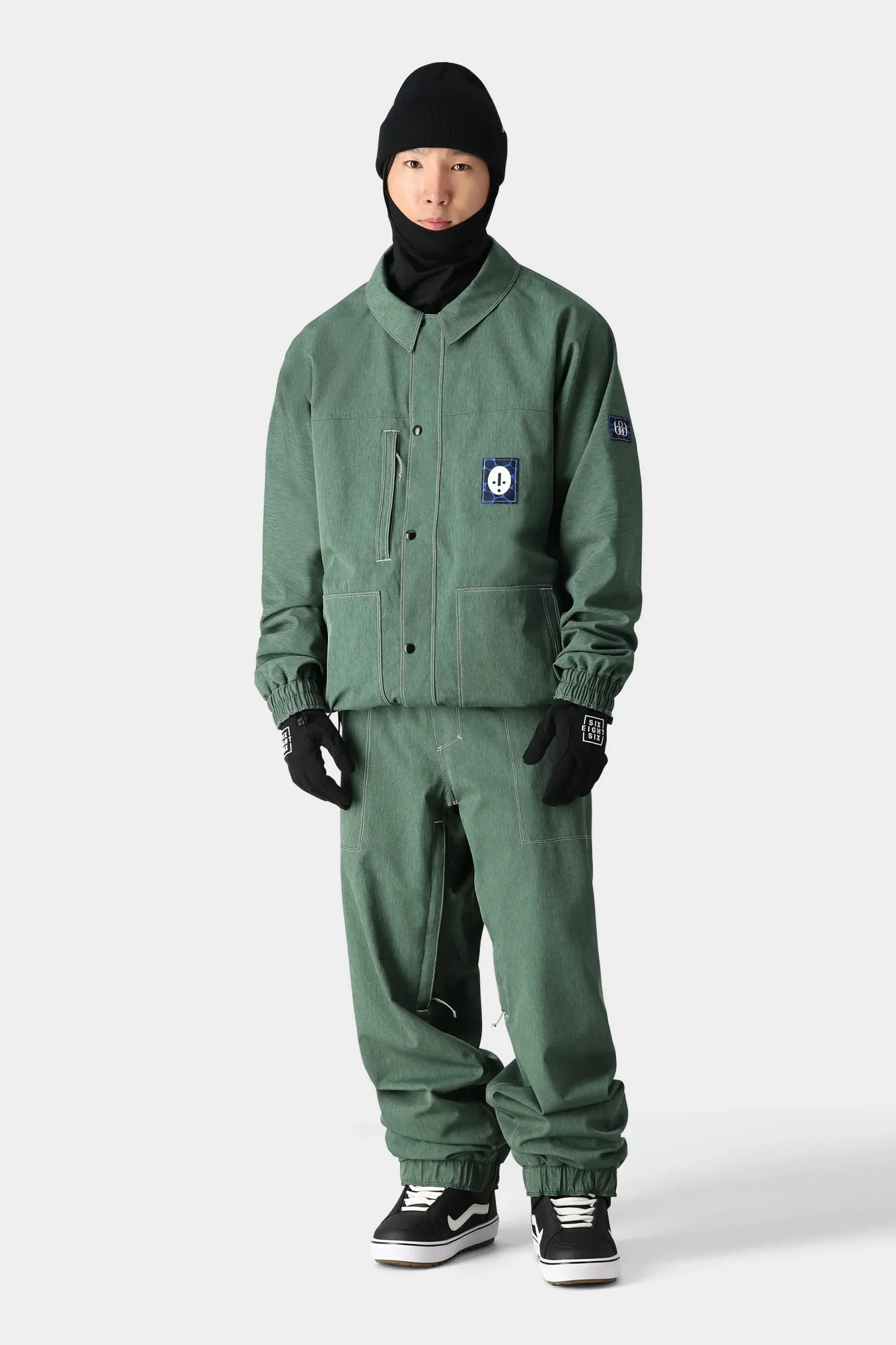 686 Dojo Snowpants 2025 - Forest Green Denim