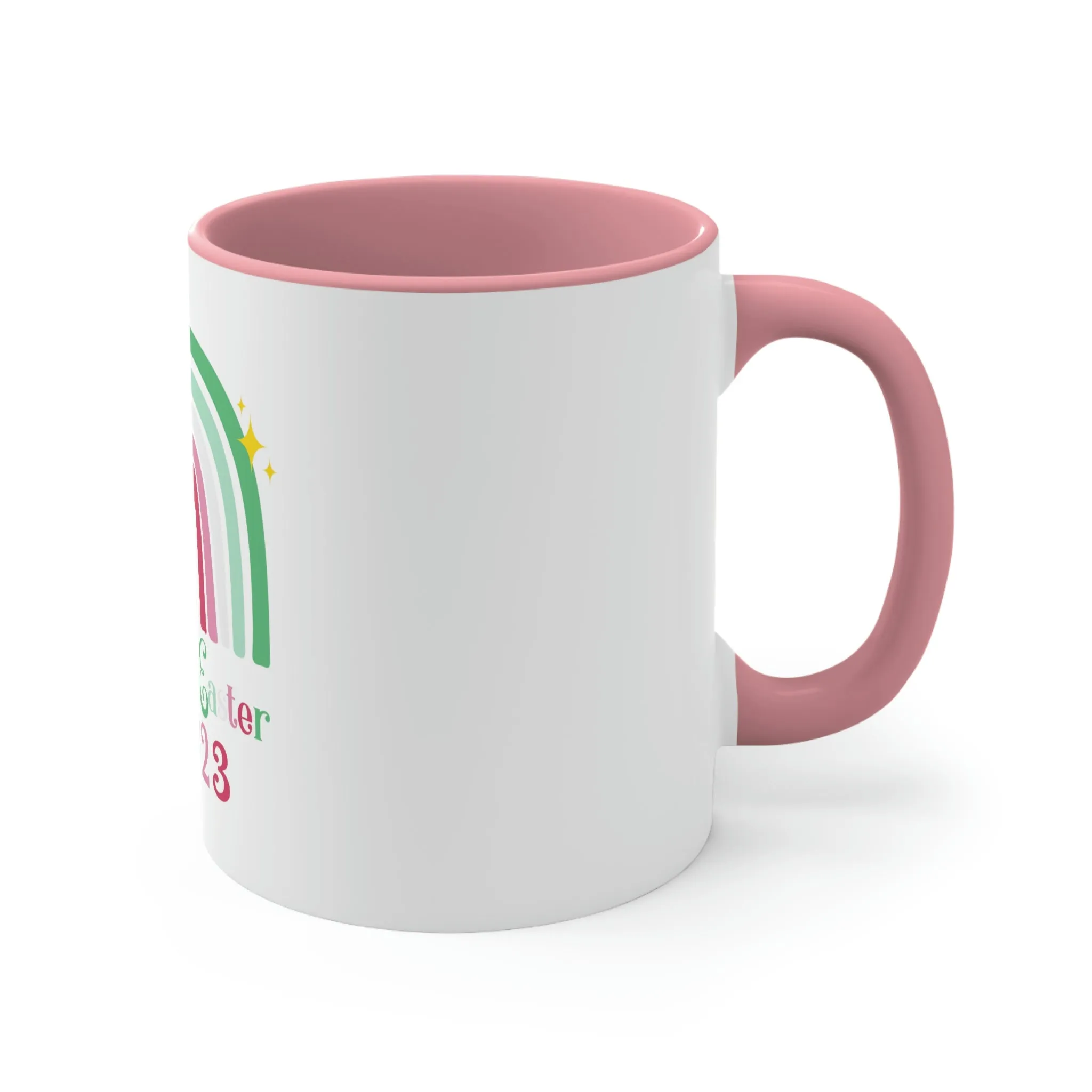 Abrosexual Flag Accent Coffee Mug Easter Festival - Happy Easter 2023