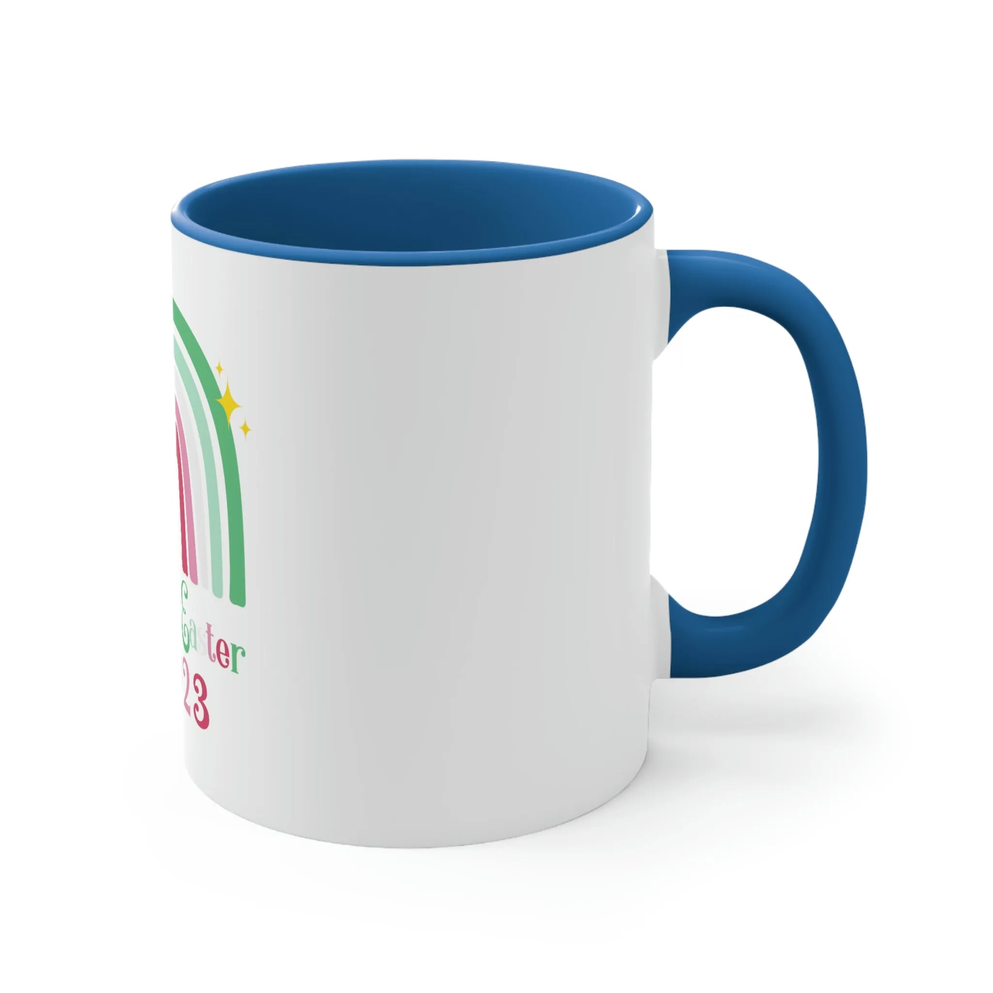 Abrosexual Flag Accent Coffee Mug Easter Festival - Happy Easter 2023