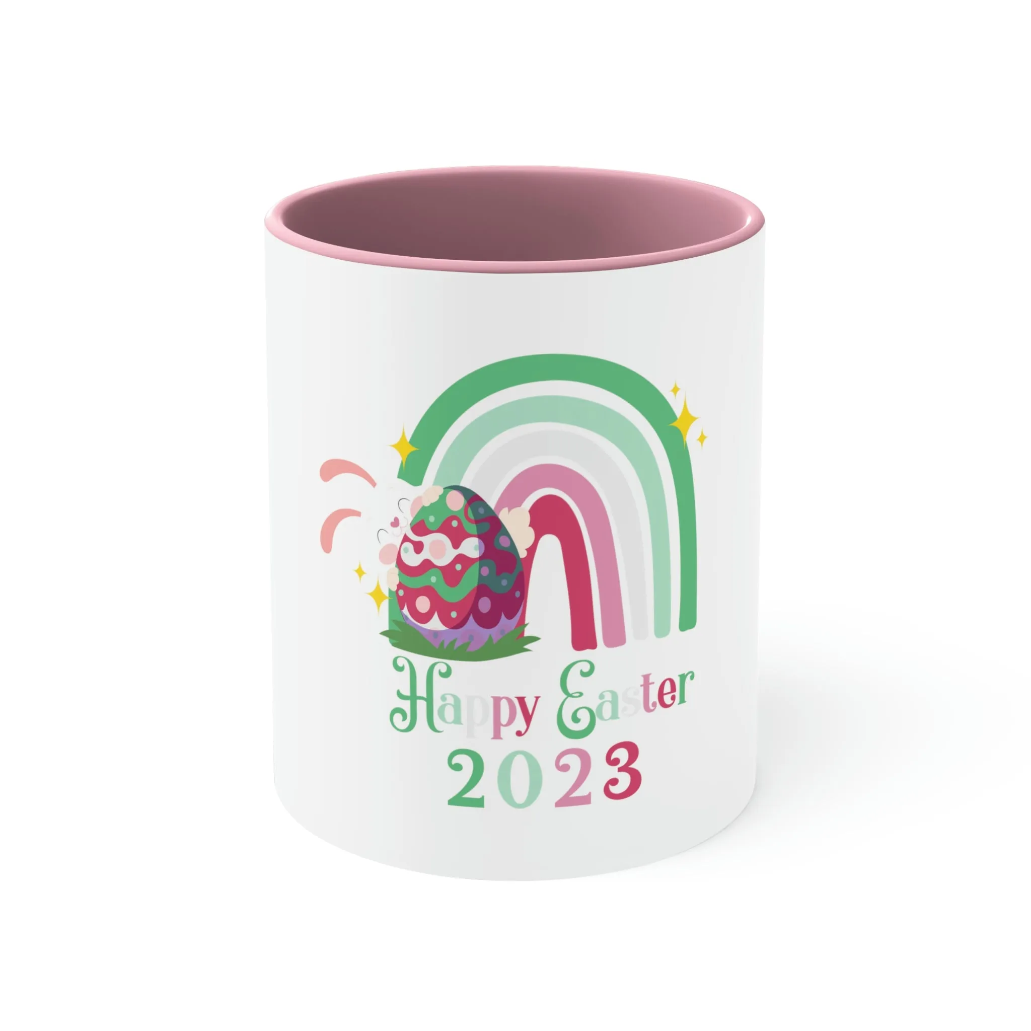 Abrosexual Flag Accent Coffee Mug Easter Festival - Happy Easter 2023