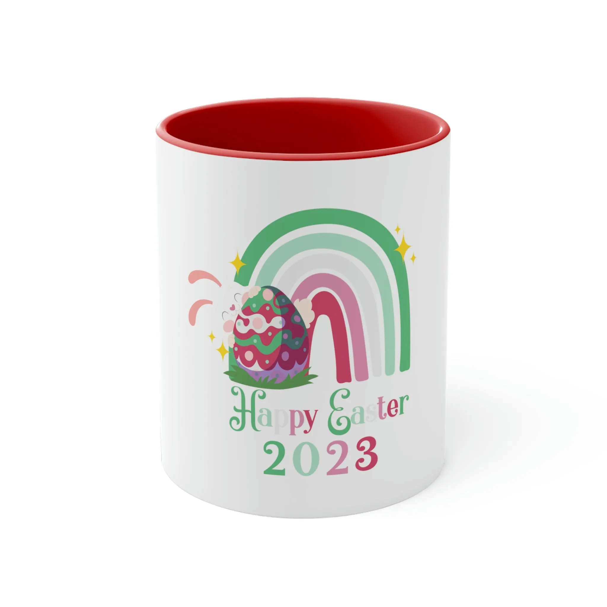 Abrosexual Flag Accent Coffee Mug Easter Festival - Happy Easter 2023