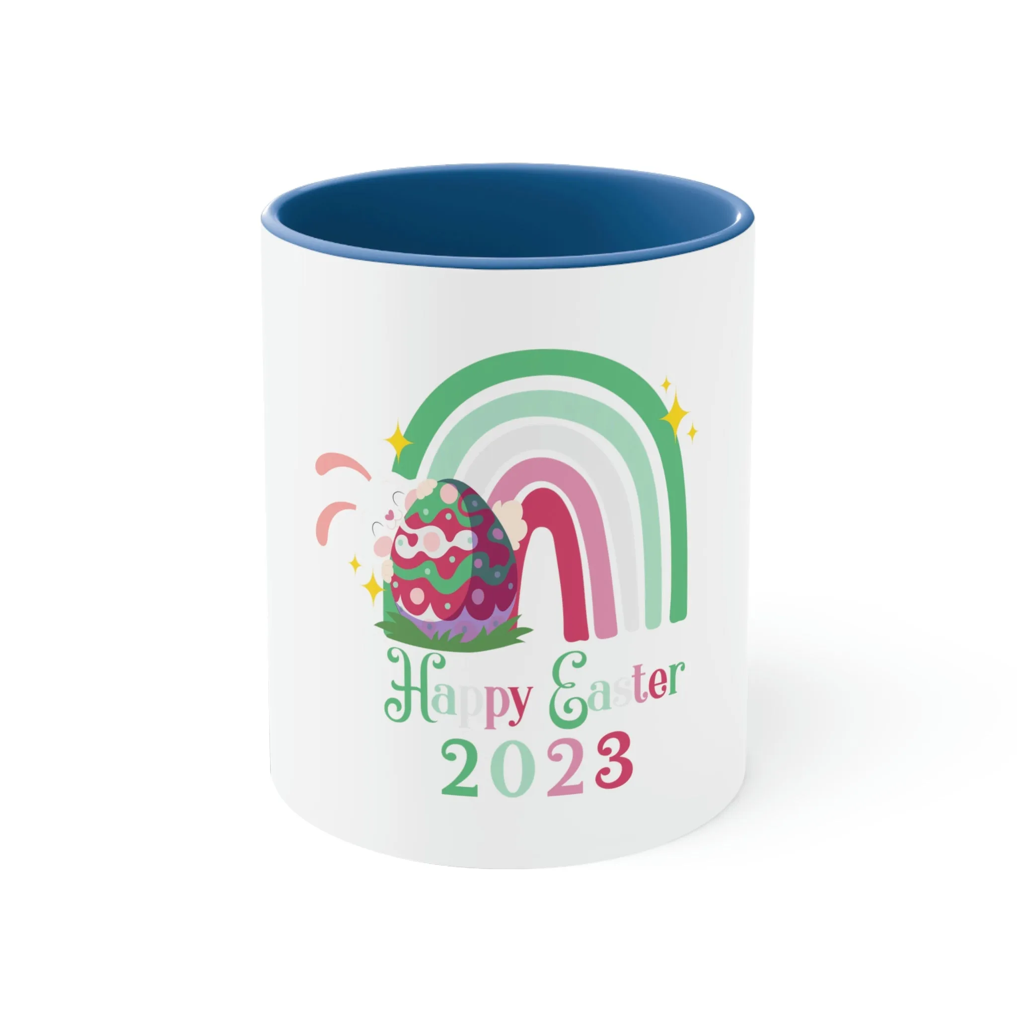 Abrosexual Flag Accent Coffee Mug Easter Festival - Happy Easter 2023