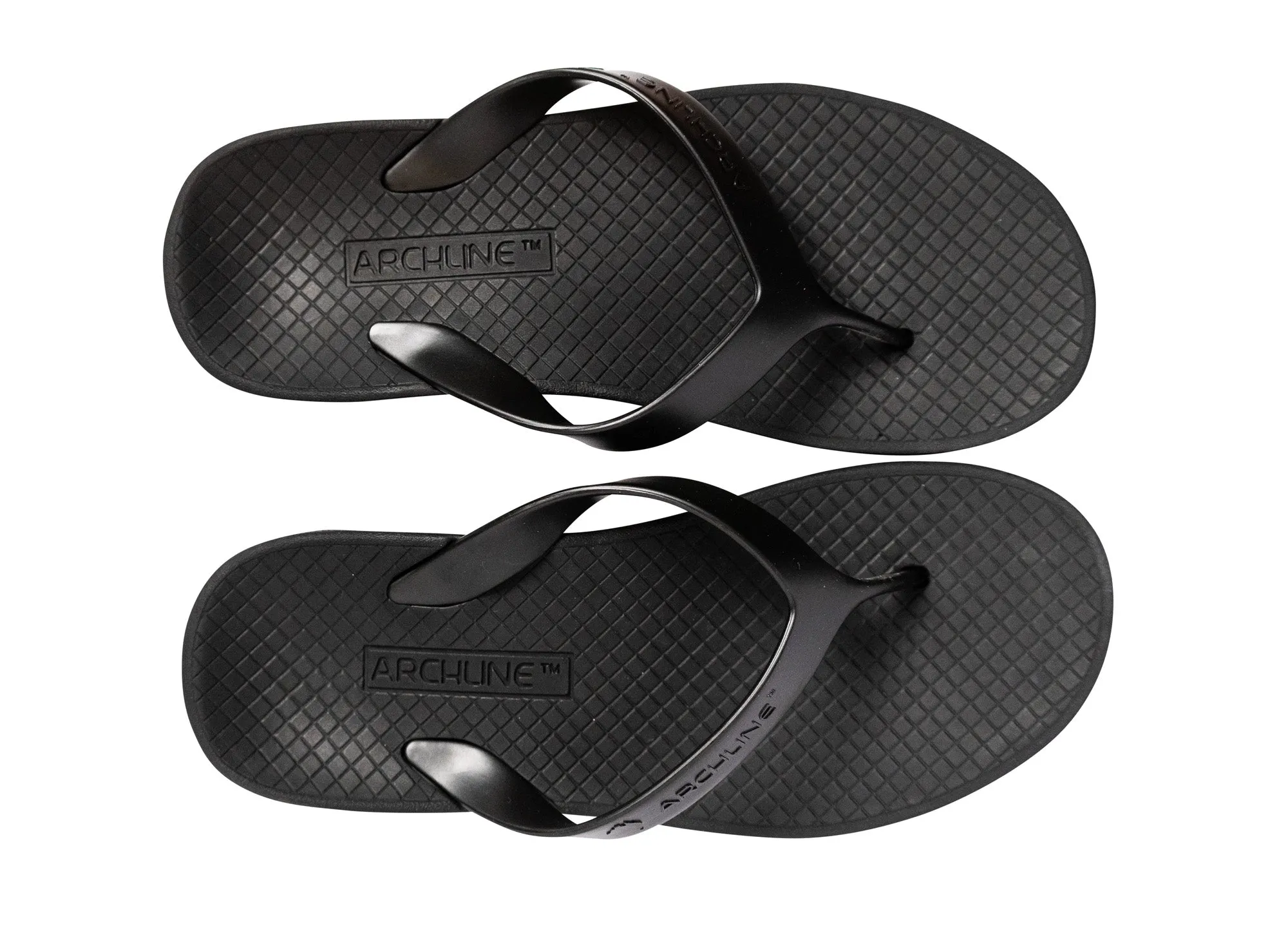 Balance Orthotic Flip Flops Black