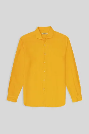 basic linen shirt yellow fruit