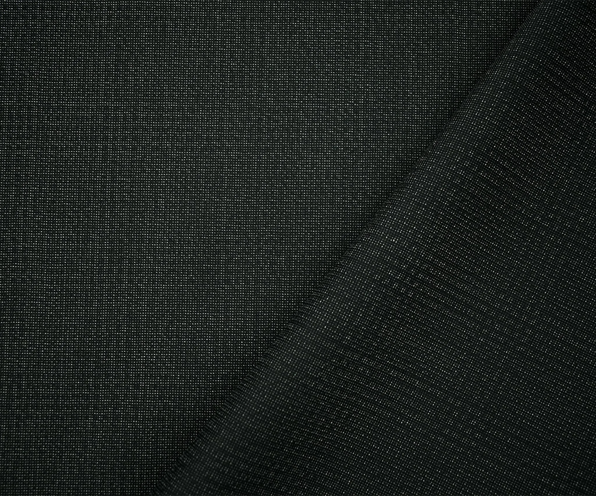 Black-Gray Poly-Wool Faded Plaid Stretch Shirting Woven Fabric