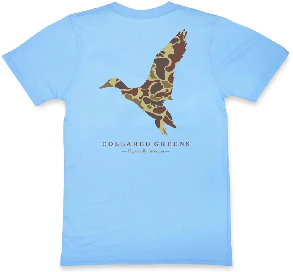 Camo Mallard: Short Sleeve T-Shirt - Carolina