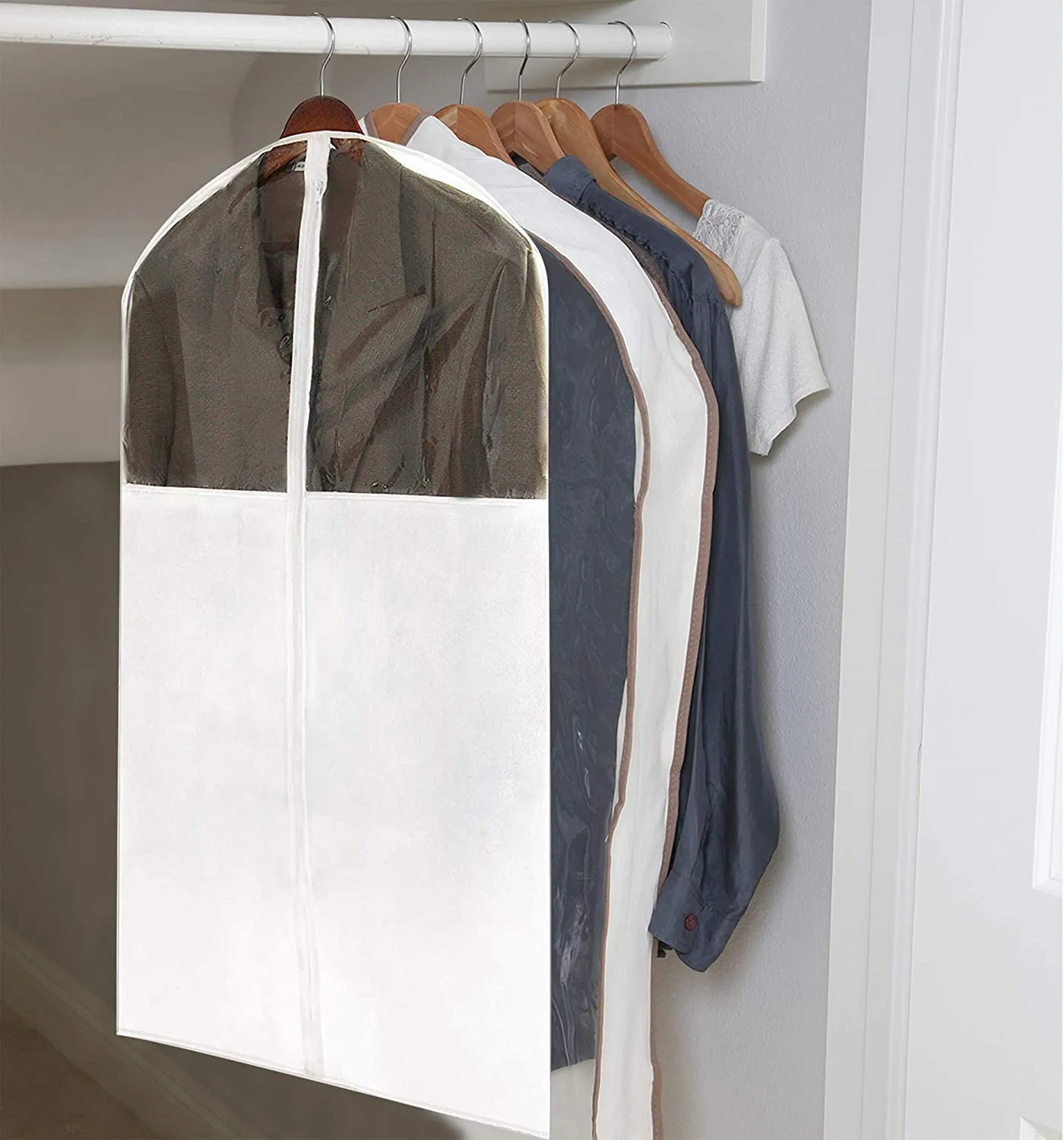 Canvas Gusseted Garment Bag Hanger - 24 x 42 Inch