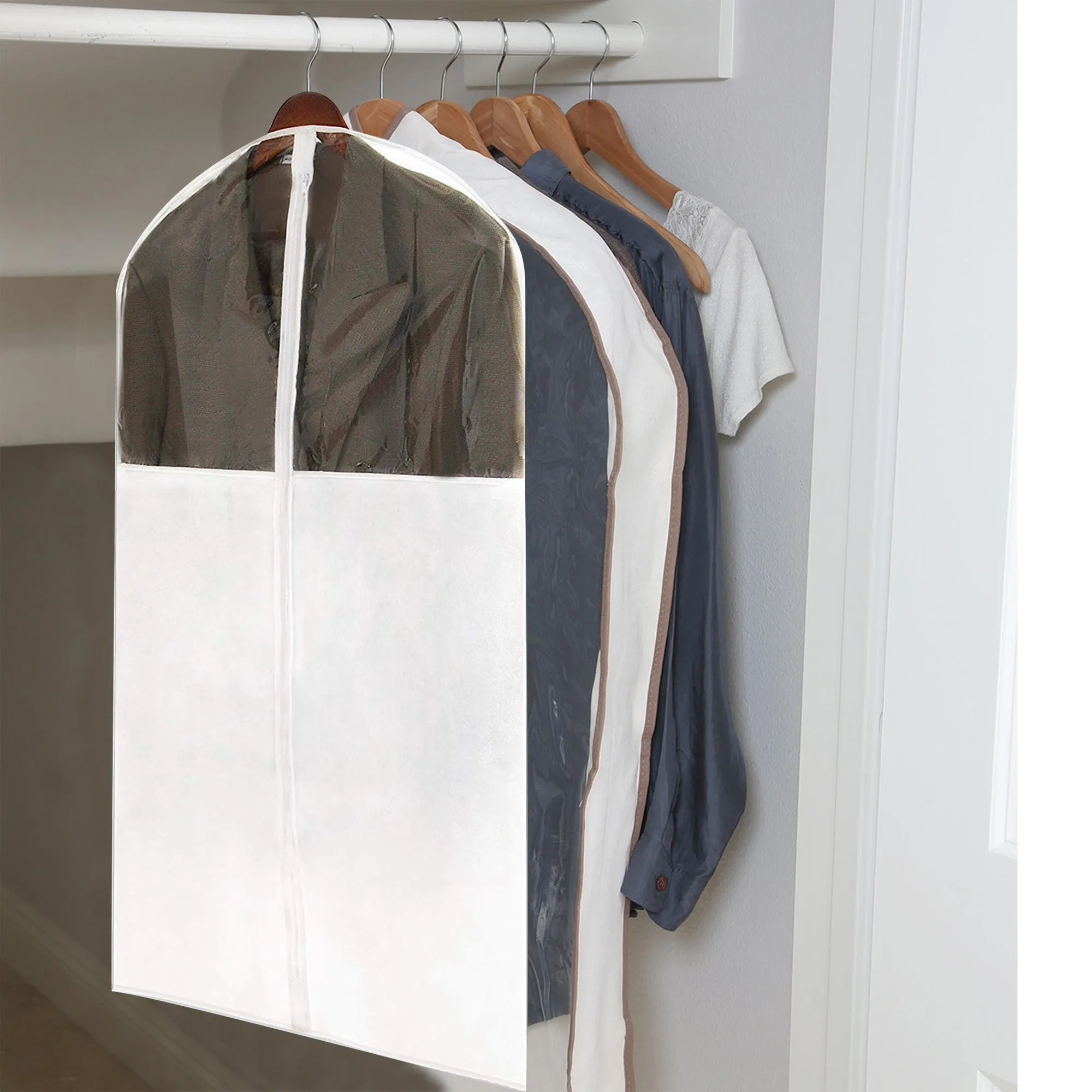 Canvas Gusseted Garment Bag Hanger - 24 x 42 Inch