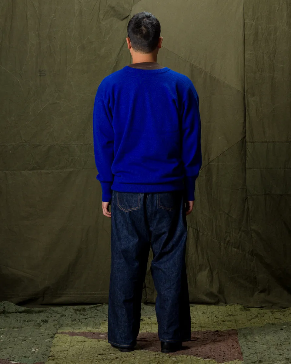 Cashmere V Pullover - Royal Blue 10