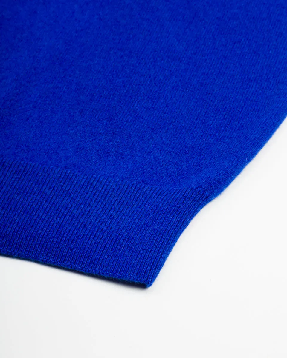 Cashmere V Pullover - Royal Blue 10