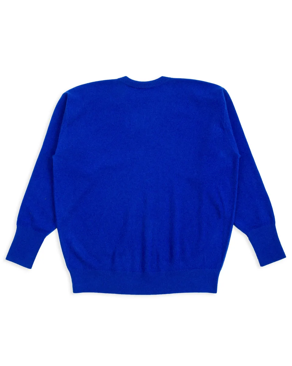 Cashmere V Pullover - Royal Blue 10