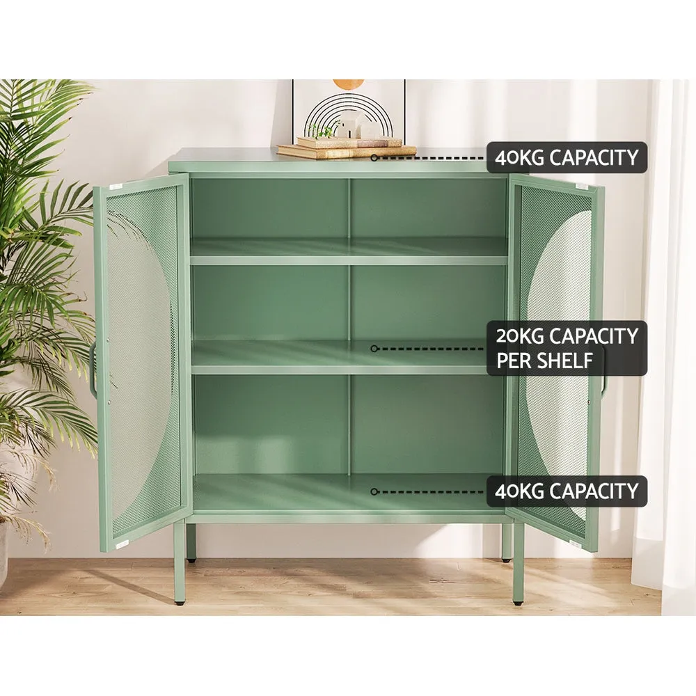 Cipher Metal Buffet Sideboard Cabinet - Green