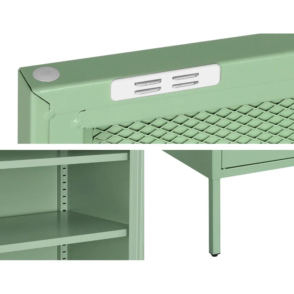 Cipher Metal Buffet Sideboard Cabinet - Green