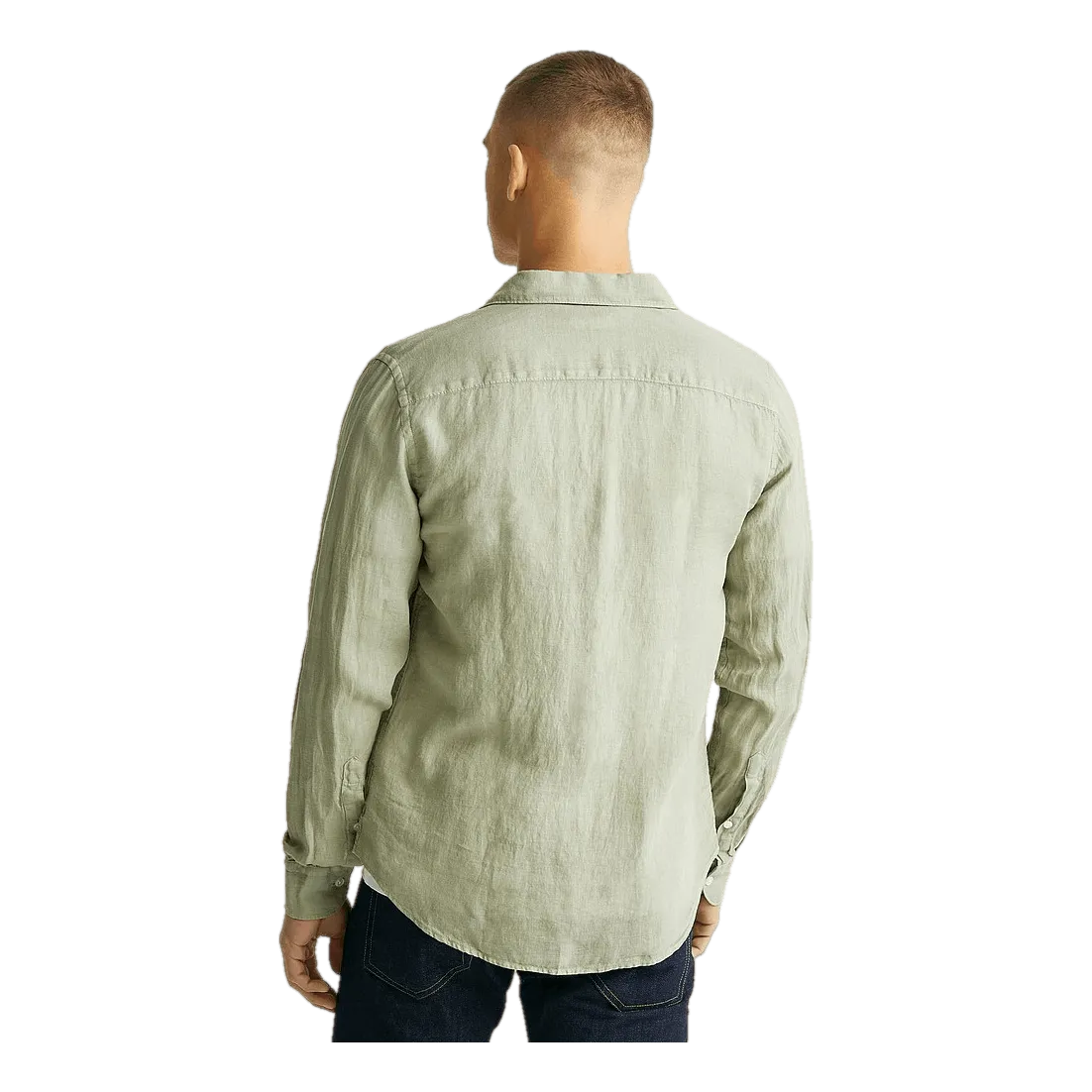 Clean Linen Slim Shirt Vetiver