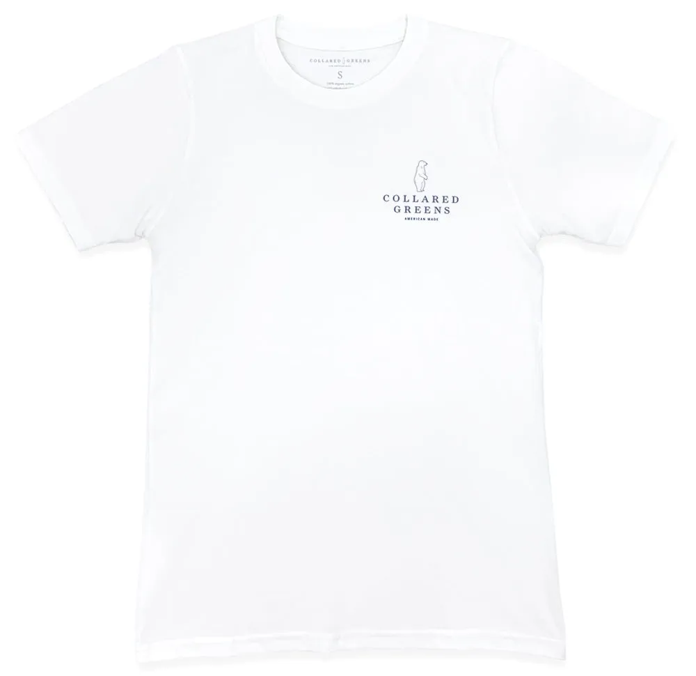 Crab Flag: Short Sleeve T-Shirt - White