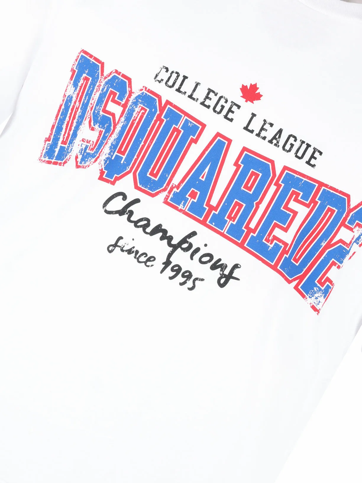 DSquared College T Shirt White