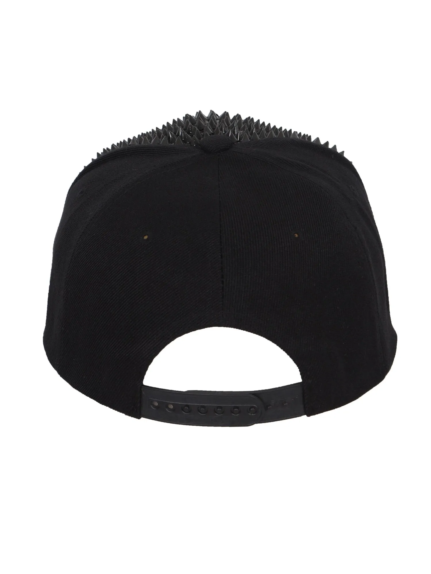 FabSeasons Studs Bling Flat Hip Hop Cap (Black)