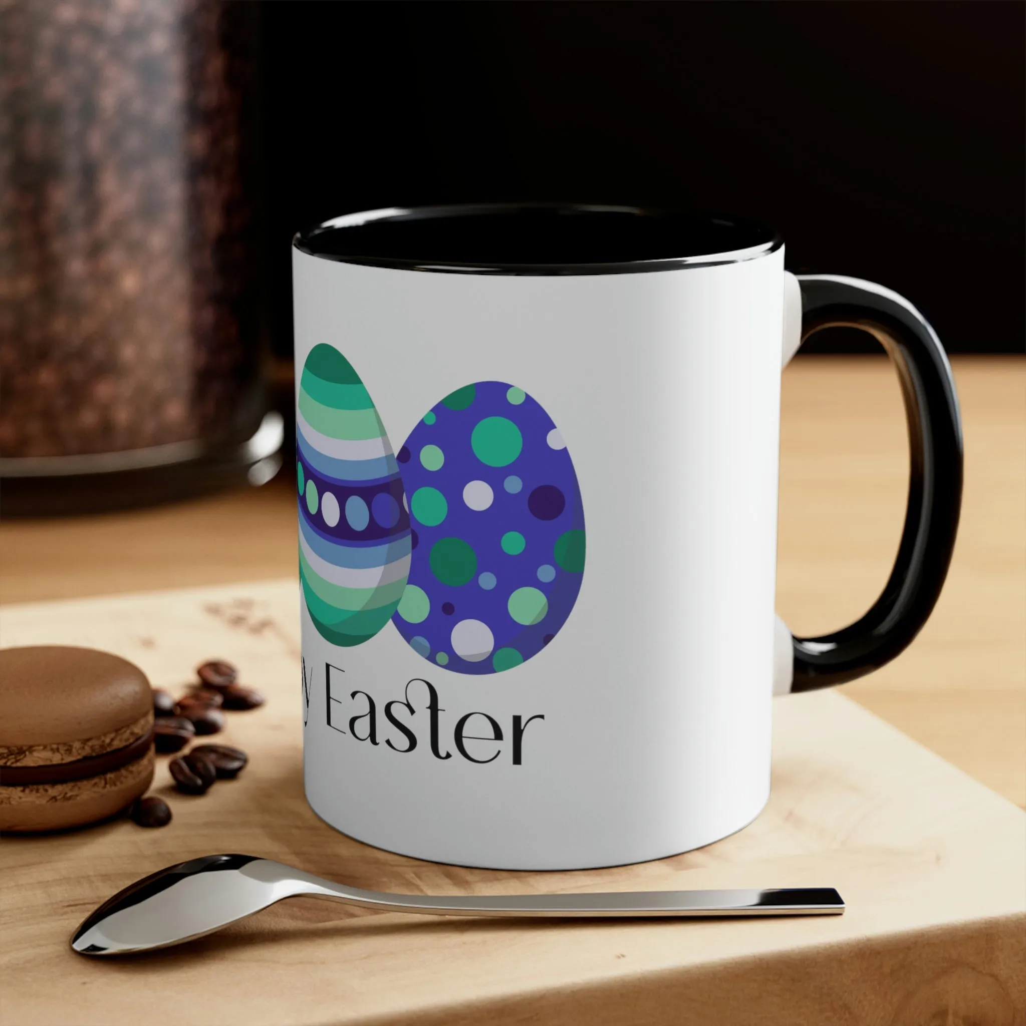 Gay Flag Accent Coffee Mug Easter Festival - Happy Easter