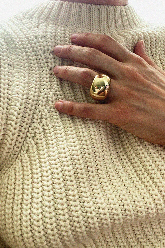 Gold Tone Hanna Ring