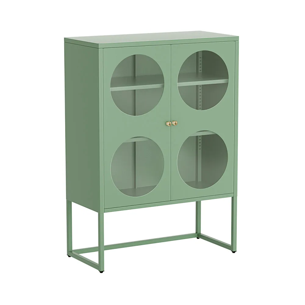 Kael Metal Buffet Sideboard Cabinet - Green