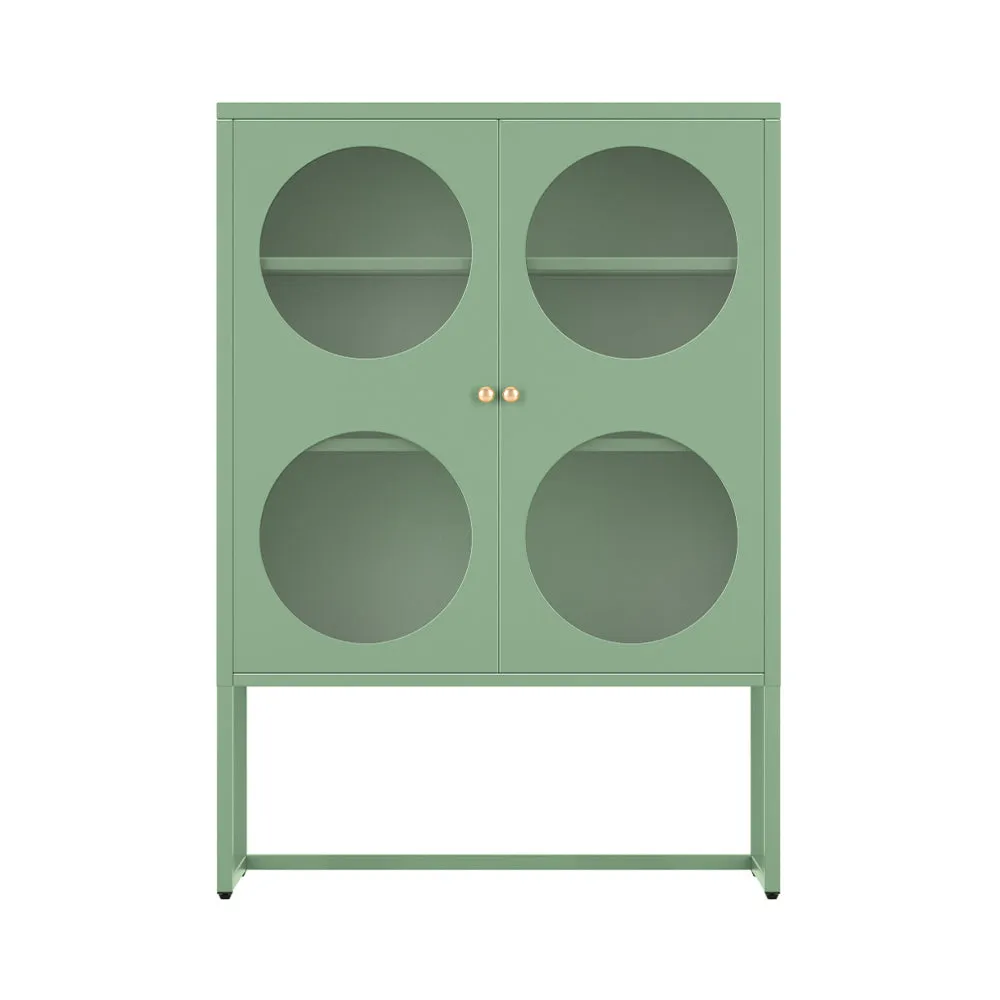 Kael Metal Buffet Sideboard Cabinet - Green