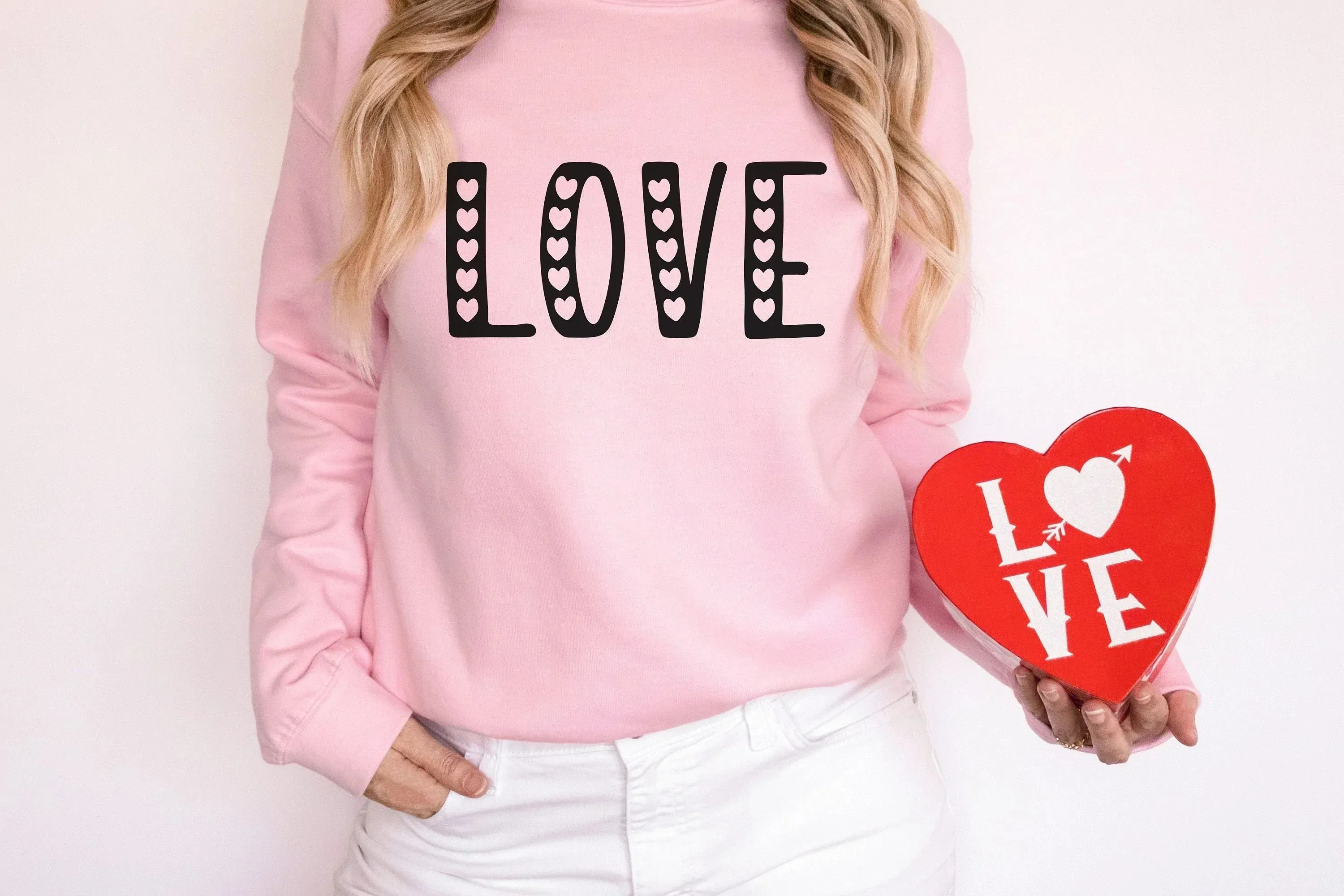 Love sweatshirt and shirt, valentines day sweatshirt, women's valentines day hoodie, gift for her, be mine tee, vday long-sleeve