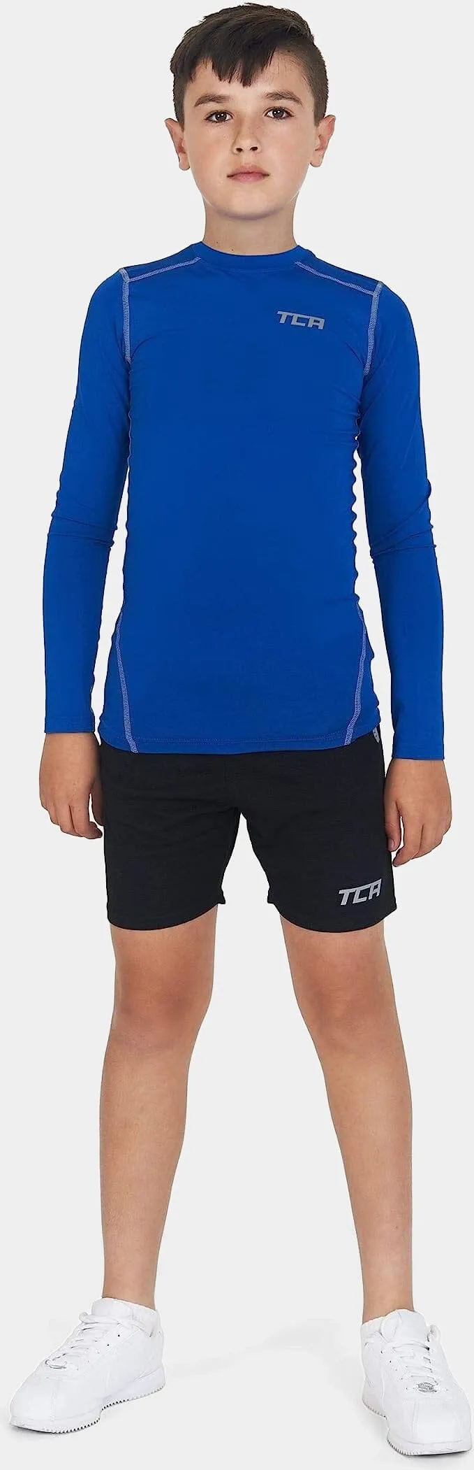 Pro Performance Compression Base Layer Long Sleeve Crew Neck For Boys