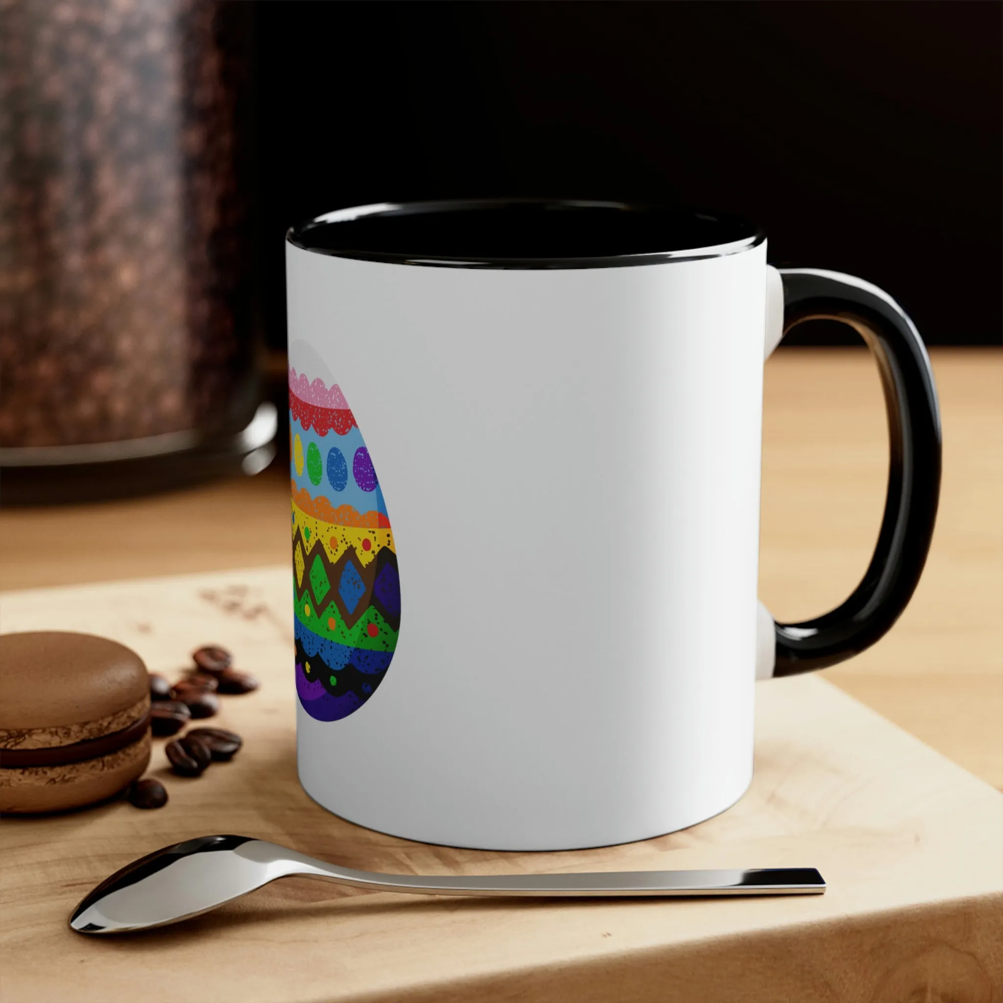 Progress Flag Accent Coffee Mug Easter Festival - Easter Egg