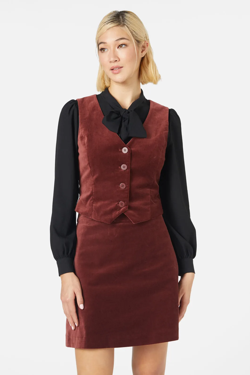 Rachel Velvet Vest