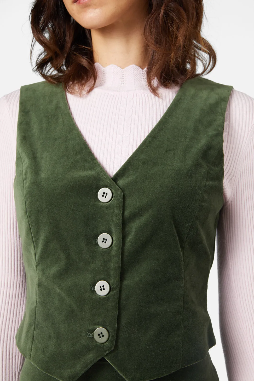 Rachel Velvet Vest