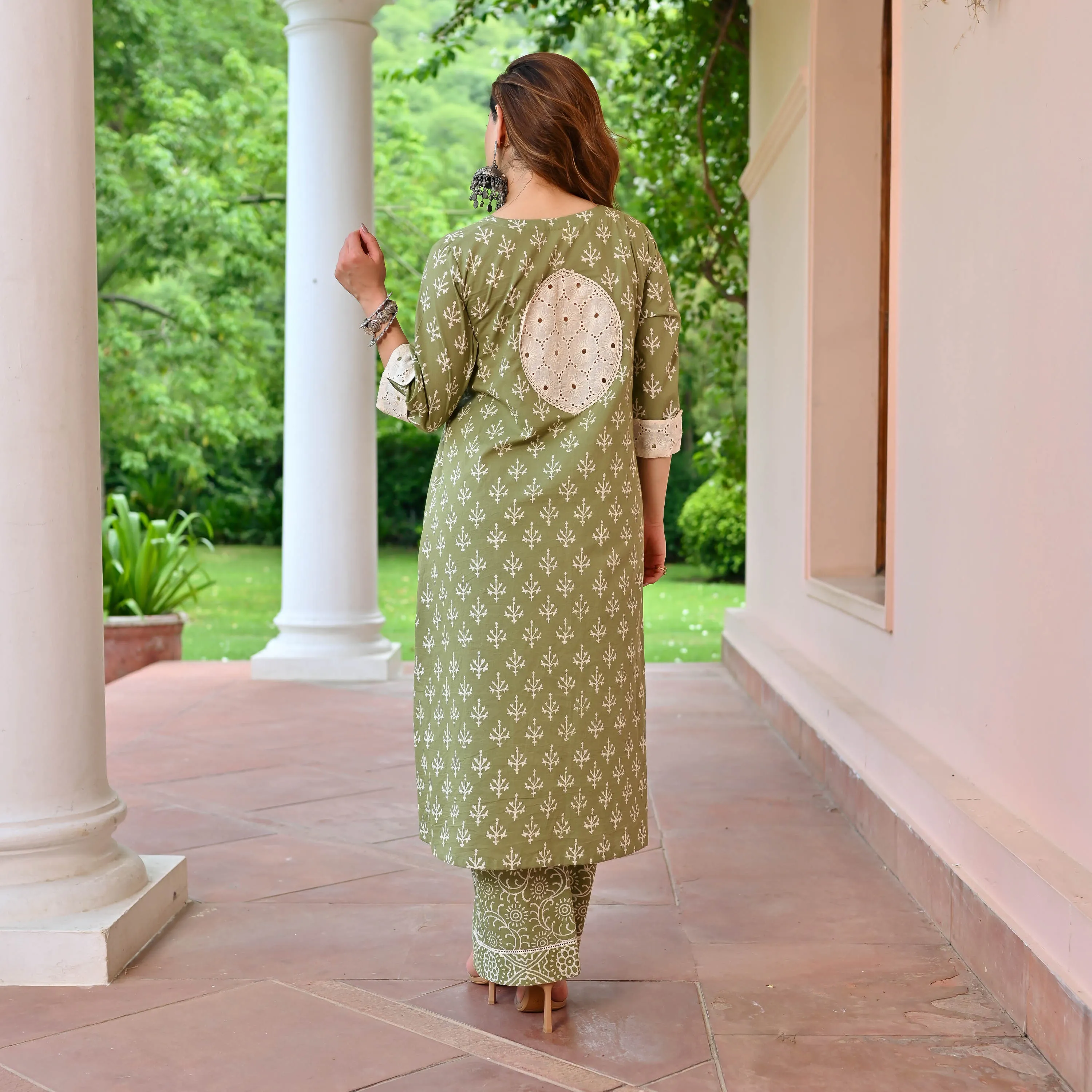 Radhika Green Matching Set