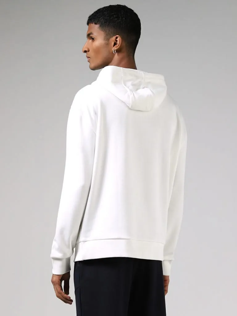 Studiofit White Hoodie Sweatshirt