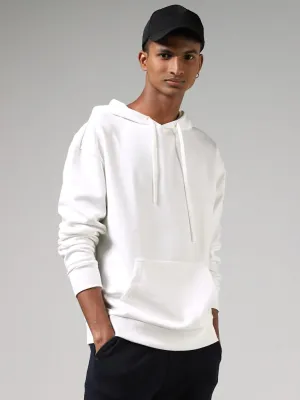 Studiofit White Hoodie Sweatshirt