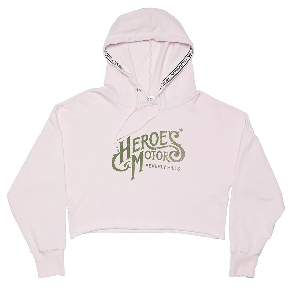 Sweat Crop Top Heroes Motors "Beverly Hills Hotel"