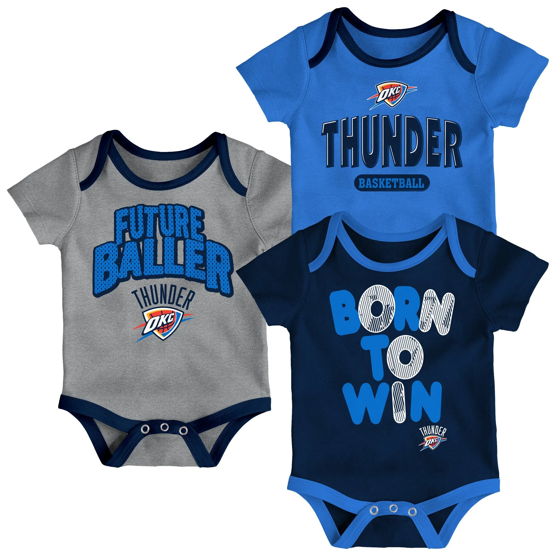 Thunder Future Baller 3-Pack Bodysuit Set