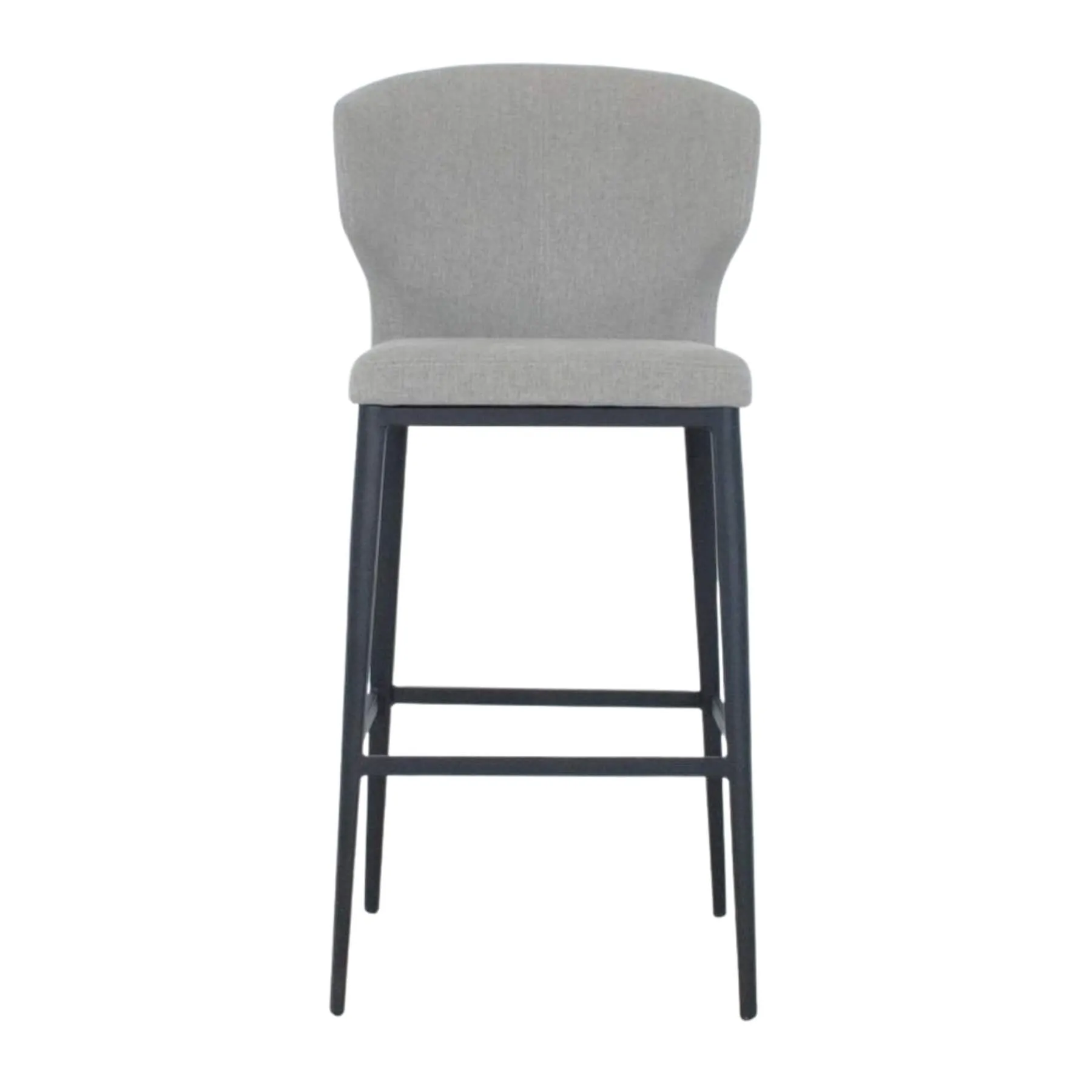 Thurston Fabric Stool With Metal Base