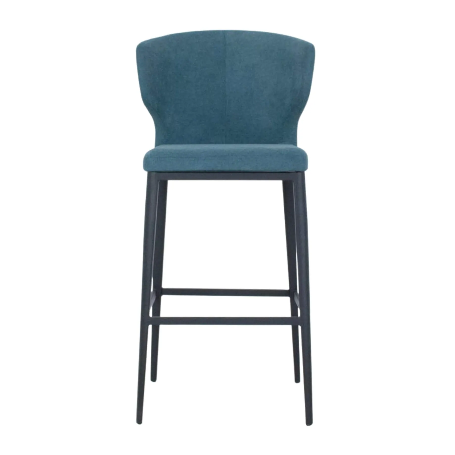 Thurston Fabric Stool With Metal Base