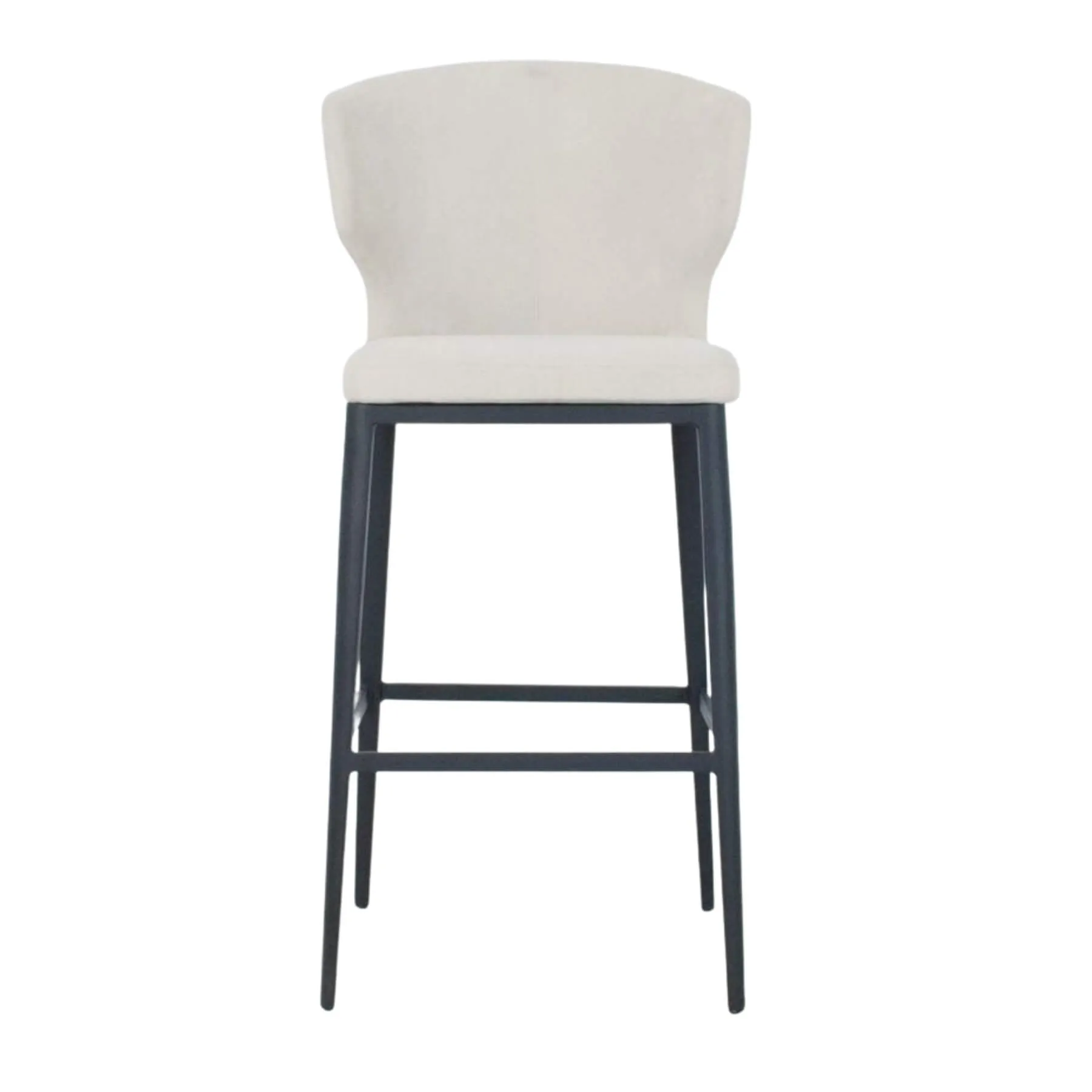 Thurston Fabric Stool With Metal Base