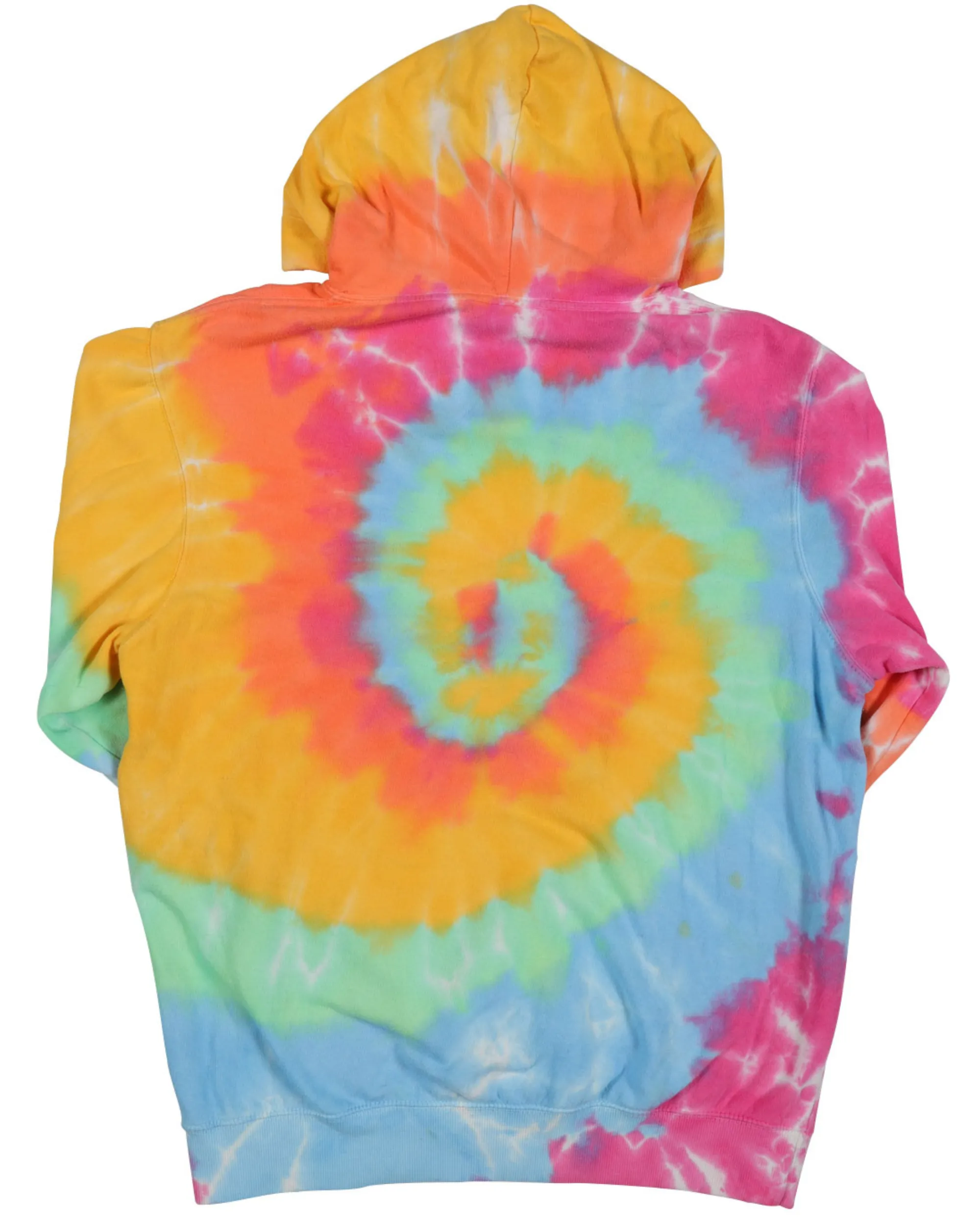 Tie Dye Premium Fleece Hoodie - Aerial Spiral