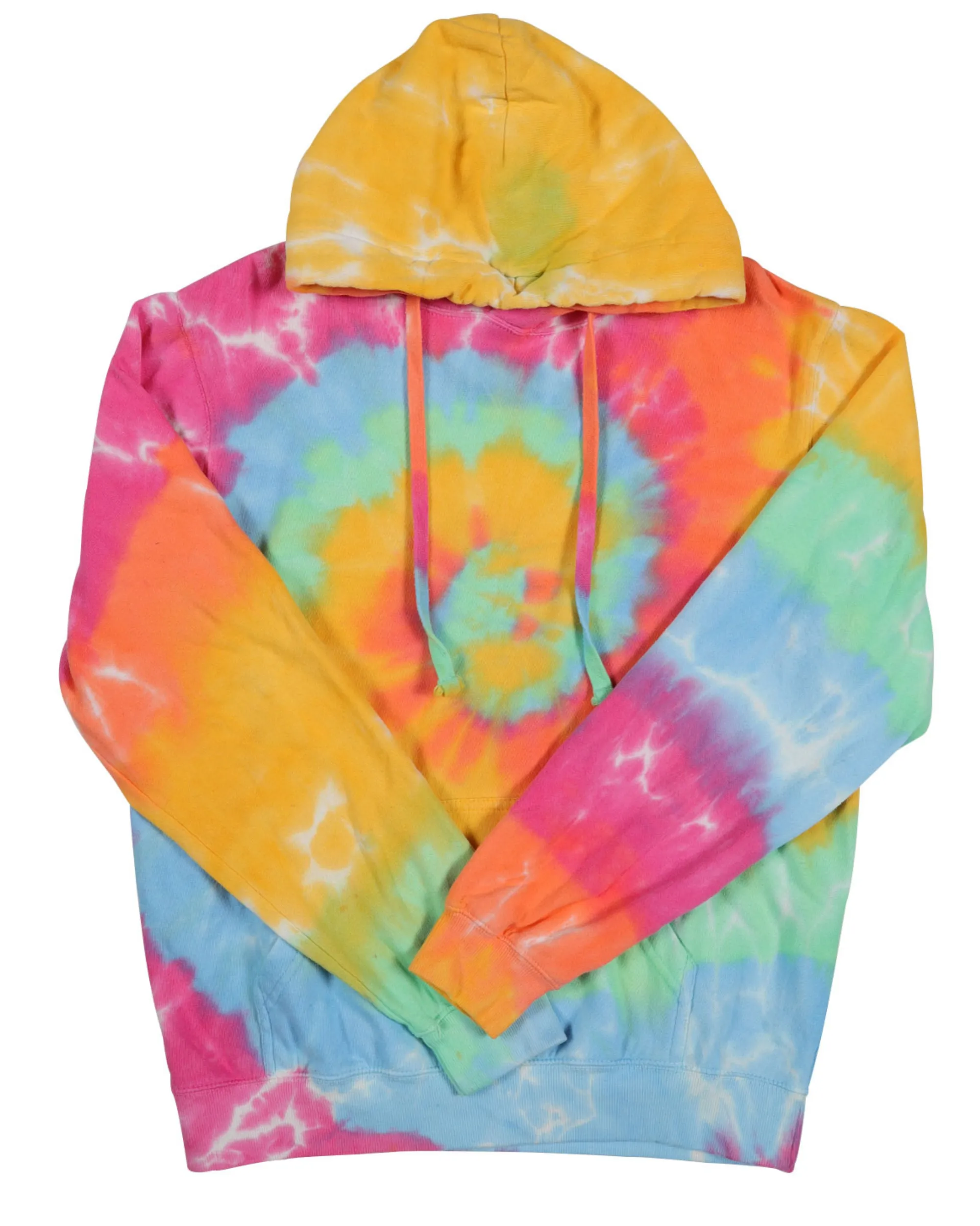 Tie Dye Premium Fleece Hoodie - Aerial Spiral