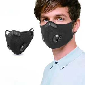 X-TIGER Cycling Face Mask with Filters Anti-Pollution Cycling Mask Activated Carbon Breathing Valve Bike Mouth Caps Mascarilla