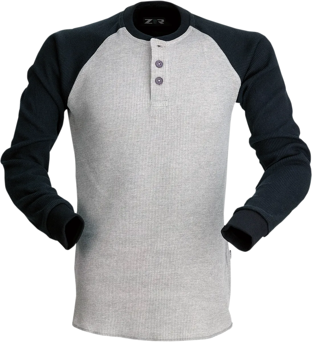 Z1R Waffle Long-Sleeve Shirt - Gray - 2XL 2840-0153